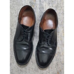Allen Edmonds Men's Hampstead Black Leather Cap Toe Oxford Dress Shoe Size 10C